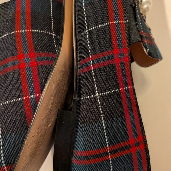 J CREW Women's Plaid Loafers with Embellishments | 6M - Picture 4 of 5